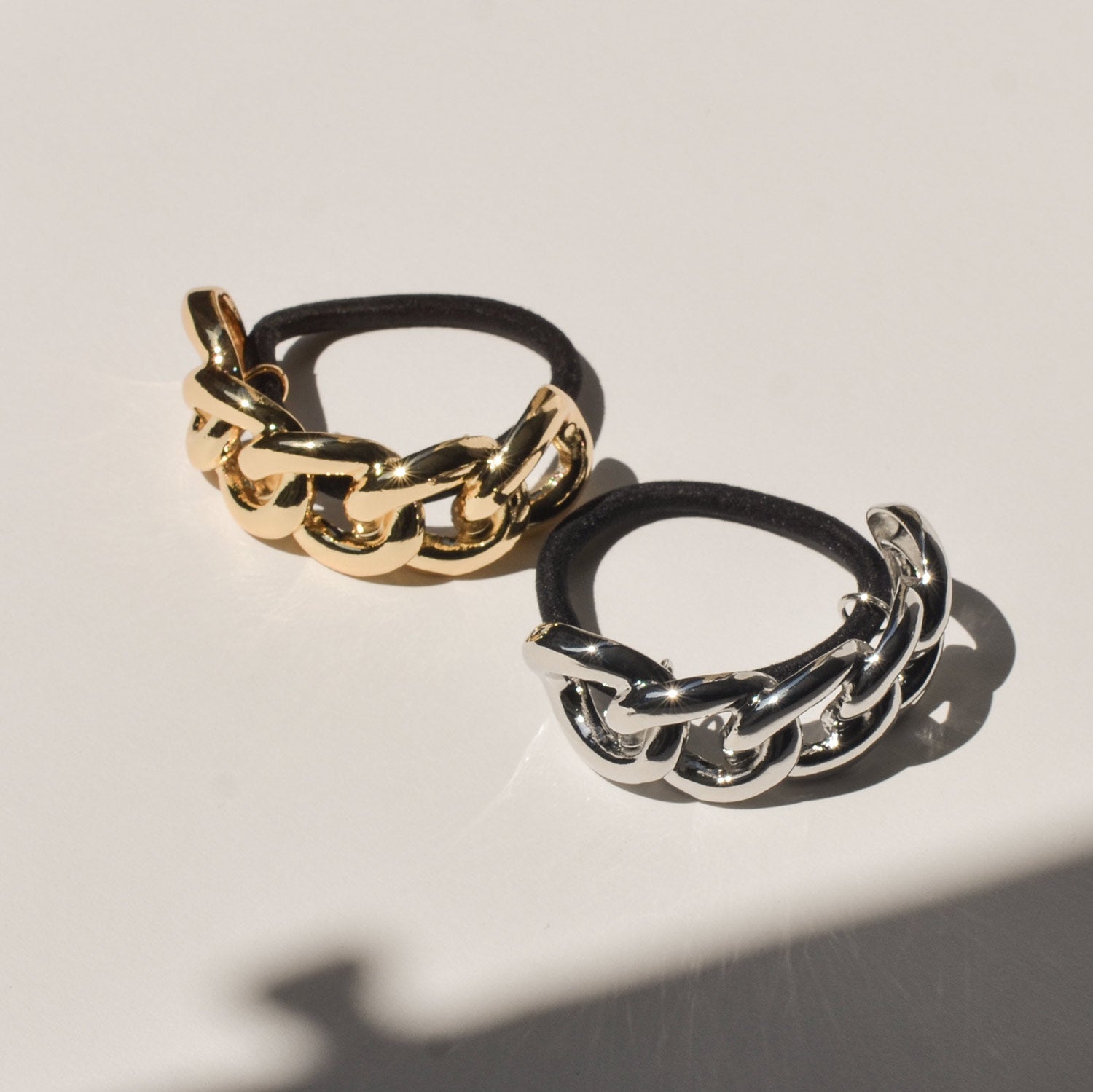 Chain Metal Ponytail Cuff Hair Tie | Gold