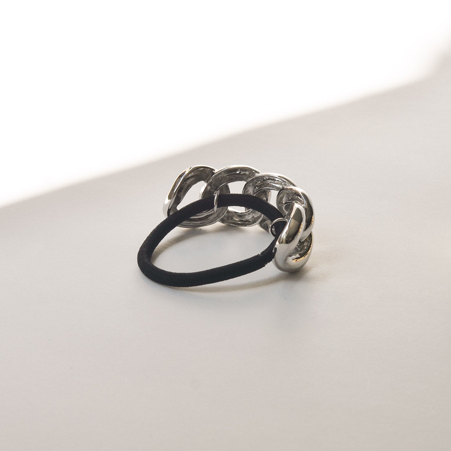 Chain Metal Ponytail Cuff Hair Tie | Silver