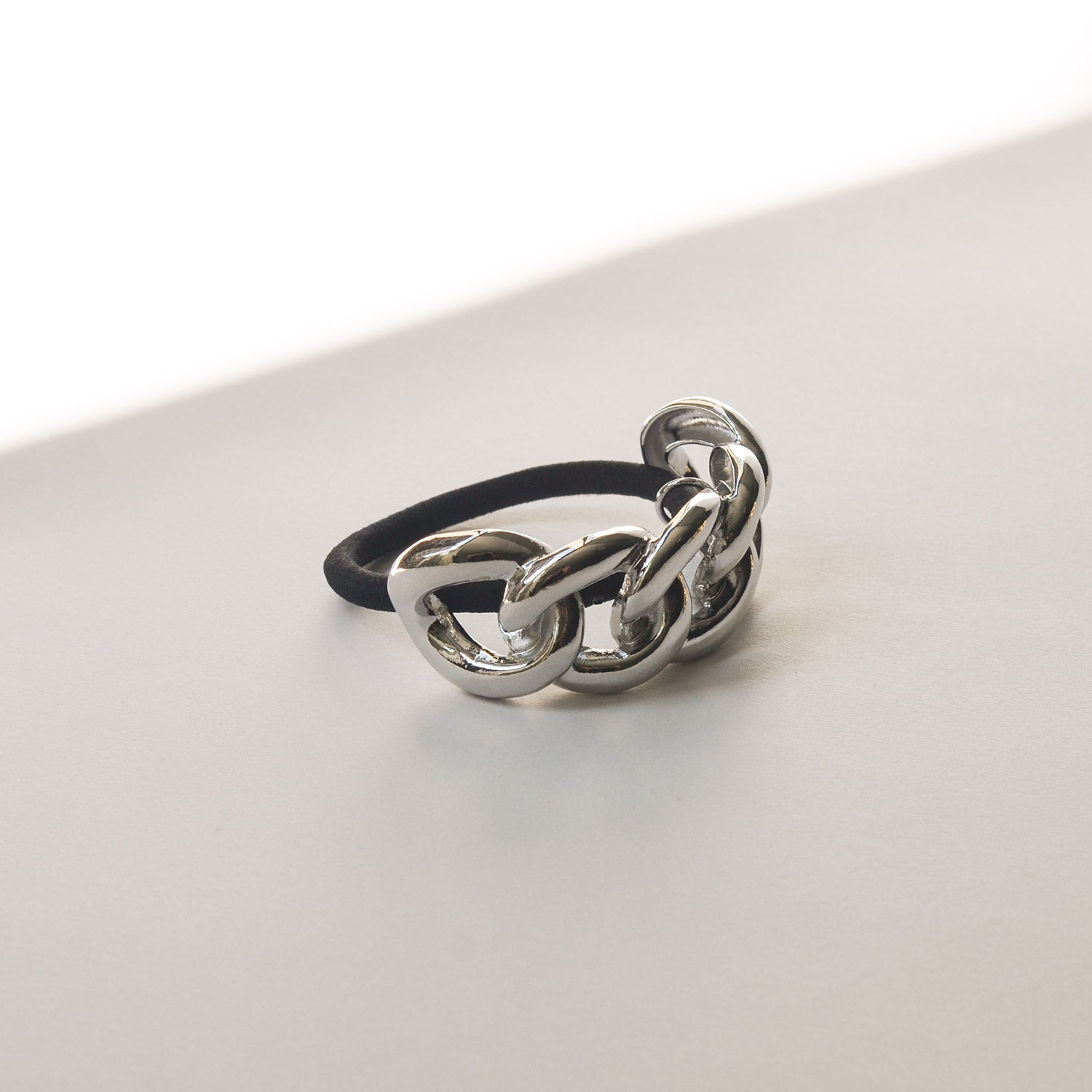 Chain Metal Ponytail Cuff Hair Tie | Silver