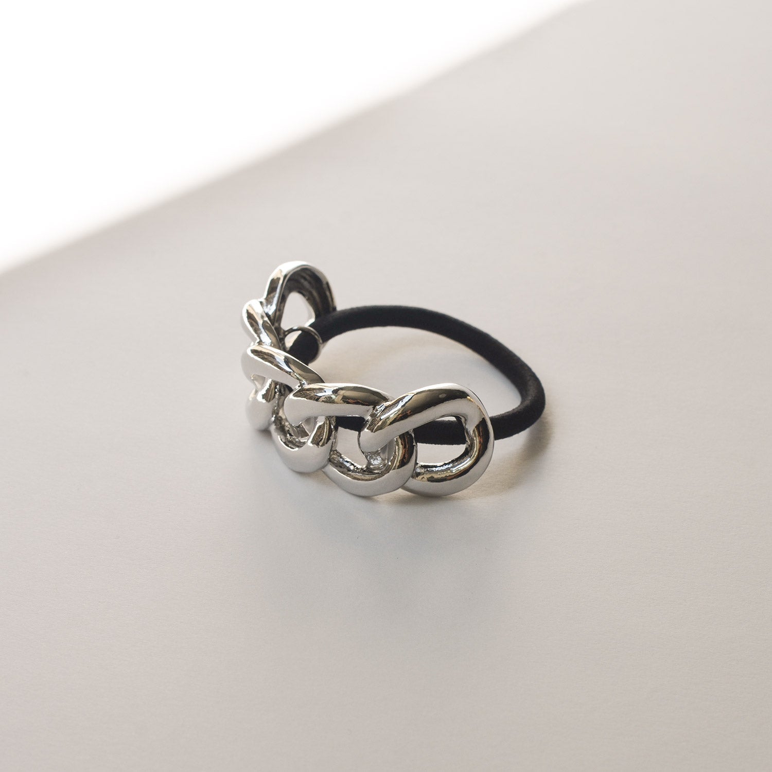 Chain Metal Ponytail Cuff Hair Tie | Silver