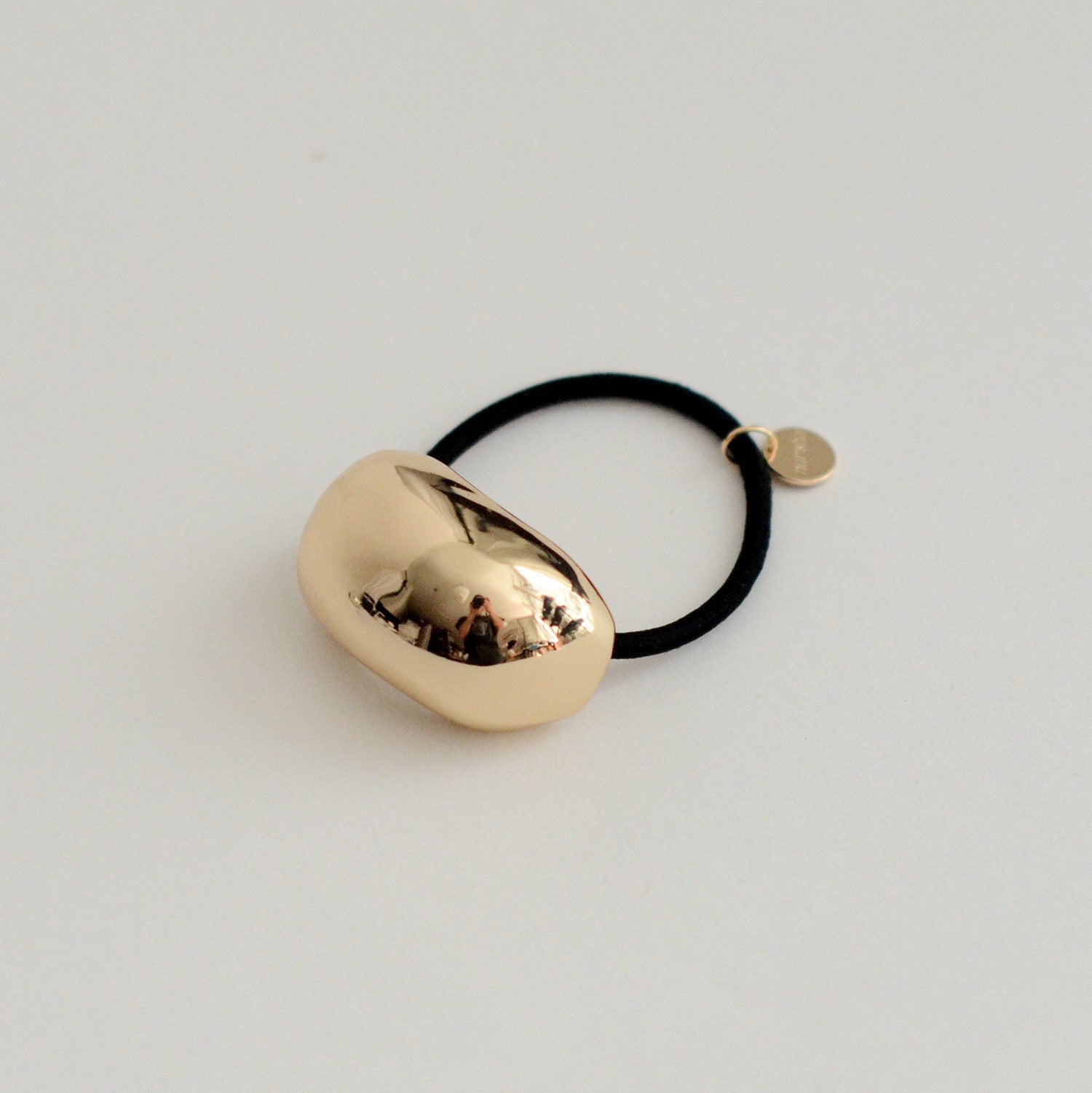 Bold Crescent Metal Cuff Hair Tie | Gold